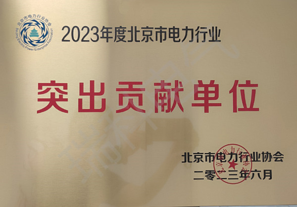 47、2023年度北京市電力行業(yè)突出貢獻單位